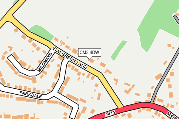 CM3 4DW map - OS OpenMap – Local (Ordnance Survey)