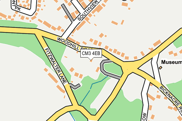 CM3 4EB map - OS OpenMap – Local (Ordnance Survey)