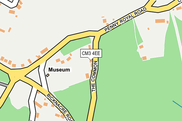CM3 4EE map - OS OpenMap – Local (Ordnance Survey)