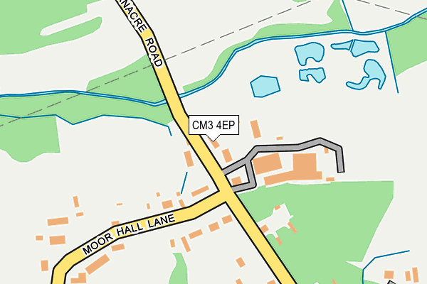 CM3 4EP map - OS OpenMap – Local (Ordnance Survey)