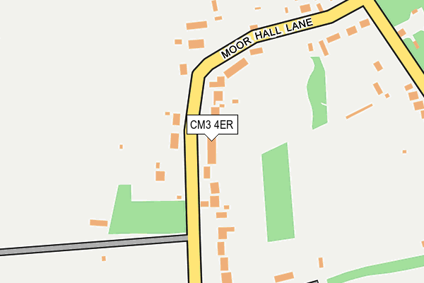 CM3 4ER map - OS OpenMap – Local (Ordnance Survey)