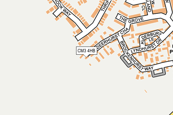 CM3 4HB map - OS OpenMap – Local (Ordnance Survey)