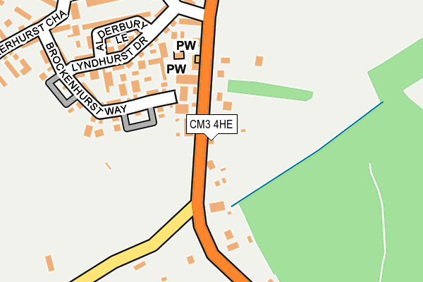 CM3 4HE map - OS OpenMap – Local (Ordnance Survey)