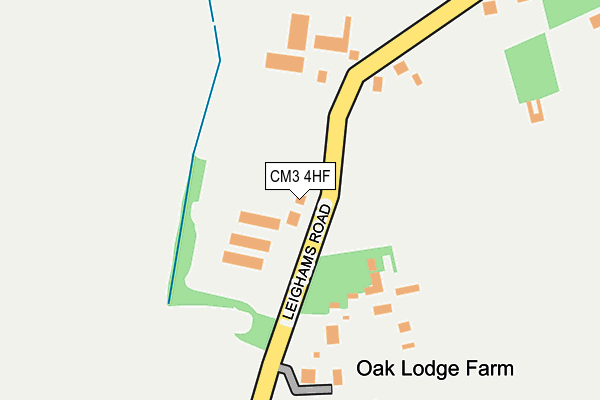 CM3 4HF map - OS OpenMap – Local (Ordnance Survey)