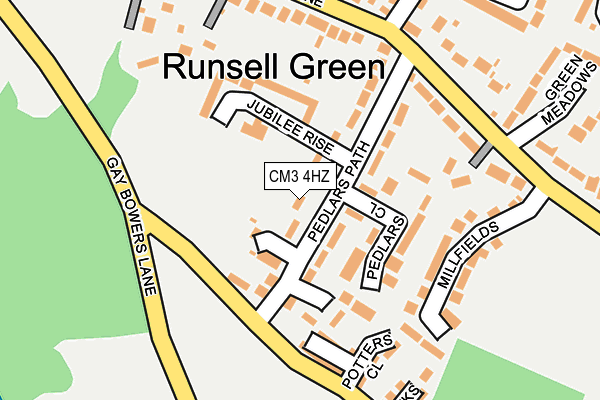 CM3 4HZ map - OS OpenMap – Local (Ordnance Survey)