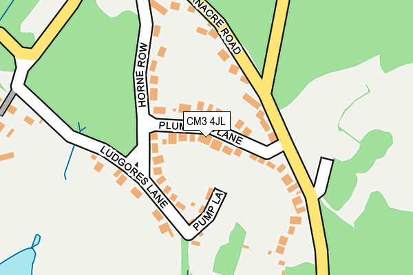 CM3 4JL map - OS OpenMap – Local (Ordnance Survey)
