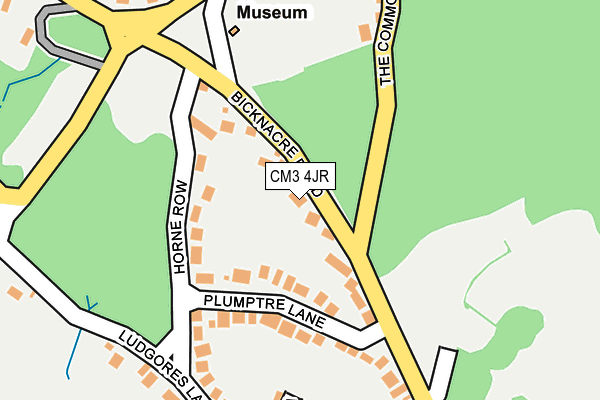 CM3 4JR map - OS OpenMap – Local (Ordnance Survey)