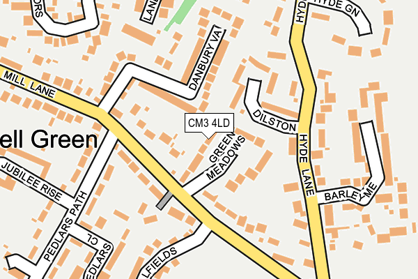 CM3 4LD map - OS OpenMap – Local (Ordnance Survey)