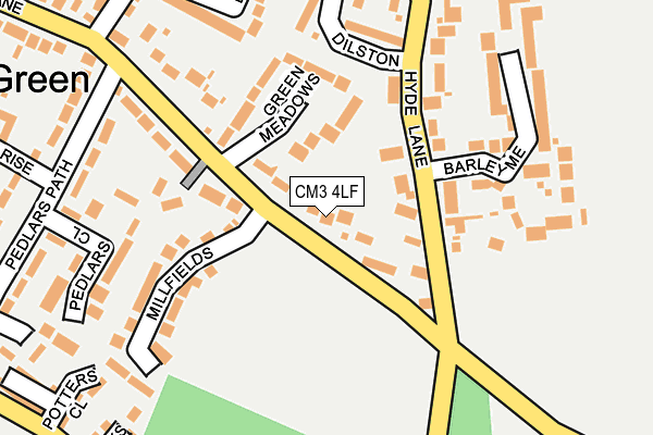 CM3 4LF map - OS OpenMap – Local (Ordnance Survey)