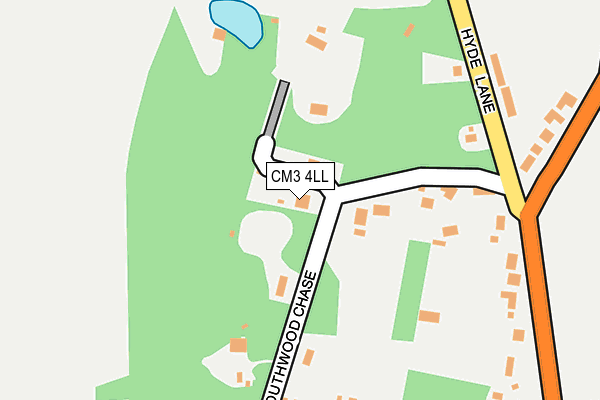 CM3 4LL map - OS OpenMap – Local (Ordnance Survey)