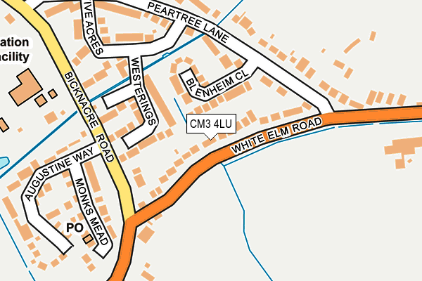 CM3 4LU map - OS OpenMap – Local (Ordnance Survey)