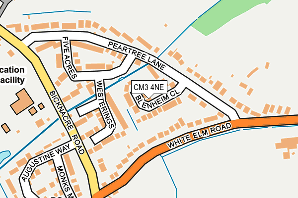 CM3 4NE map - OS OpenMap – Local (Ordnance Survey)