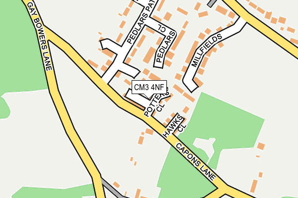 CM3 4NF map - OS OpenMap – Local (Ordnance Survey)