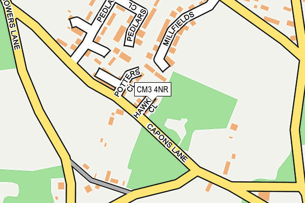 CM3 4NR map - OS OpenMap – Local (Ordnance Survey)