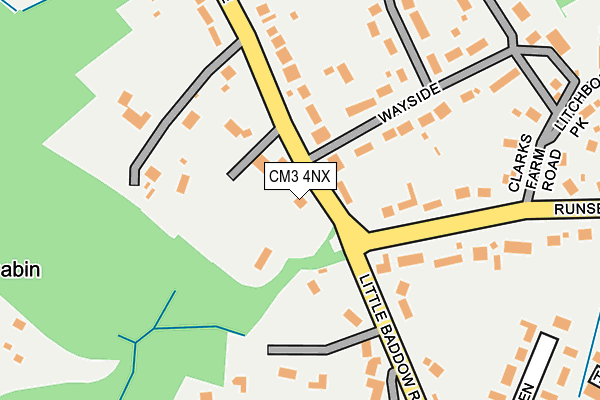 CM3 4NX map - OS OpenMap – Local (Ordnance Survey)