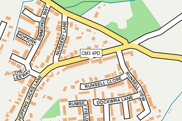 CM3 4PD map - OS OpenMap – Local (Ordnance Survey)