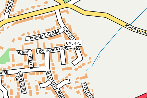 CM3 4PE map - OS OpenMap – Local (Ordnance Survey)