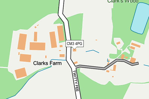 CM3 4PG map - OS OpenMap – Local (Ordnance Survey)