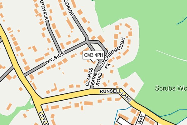 CM3 4PH map - OS OpenMap – Local (Ordnance Survey)