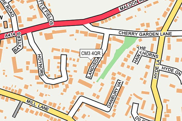 CM3 4QR map - OS OpenMap – Local (Ordnance Survey)