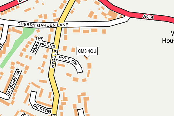 CM3 4QU map - OS OpenMap – Local (Ordnance Survey)