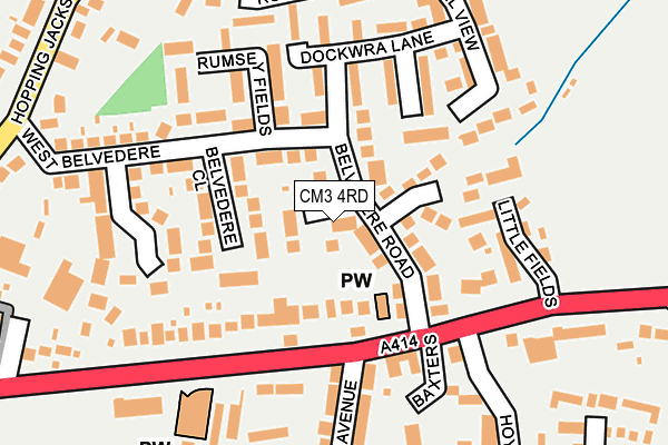 CM3 4RD map - OS OpenMap – Local (Ordnance Survey)