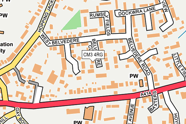 CM3 4RG map - OS OpenMap – Local (Ordnance Survey)