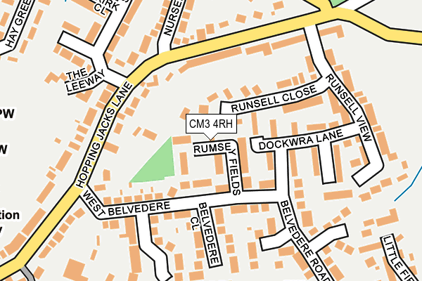 CM3 4RH map - OS OpenMap – Local (Ordnance Survey)