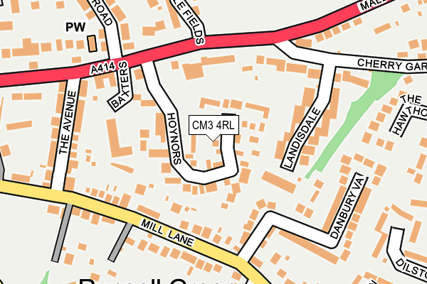 CM3 4RL map - OS OpenMap – Local (Ordnance Survey)