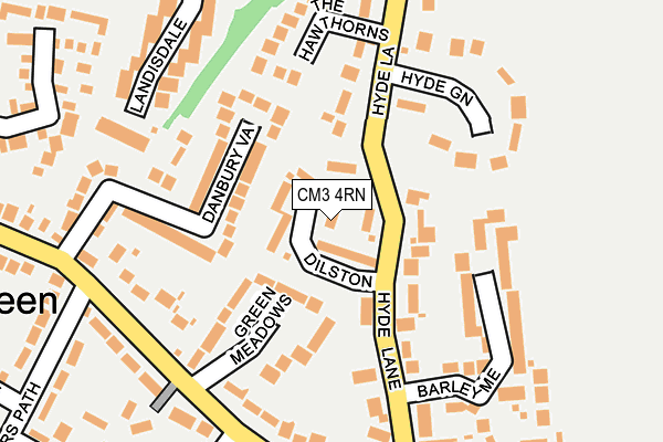 CM3 4RN map - OS OpenMap – Local (Ordnance Survey)
