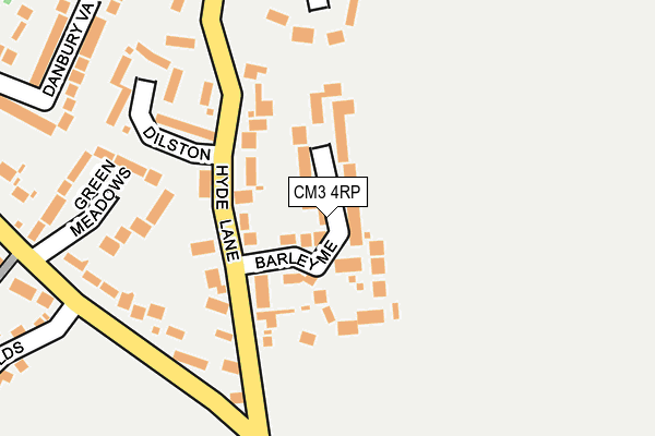 CM3 4RP map - OS OpenMap – Local (Ordnance Survey)