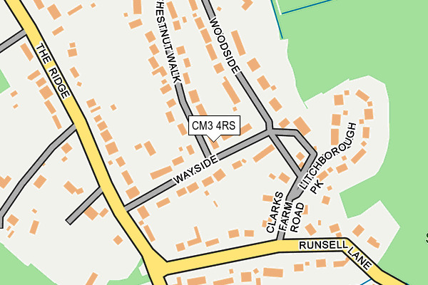 CM3 4RS map - OS OpenMap – Local (Ordnance Survey)