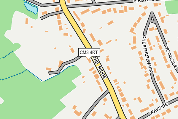 CM3 4RT map - OS OpenMap – Local (Ordnance Survey)