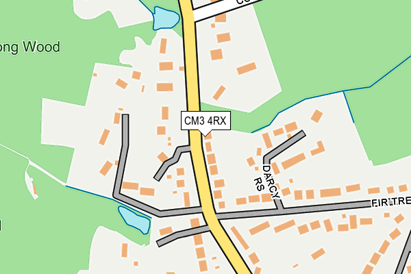 CM3 4RX map - OS OpenMap – Local (Ordnance Survey)