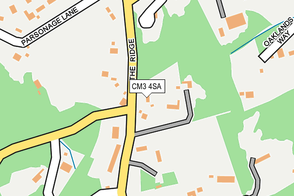 CM3 4SA map - OS OpenMap – Local (Ordnance Survey)
