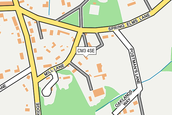 CM3 4SE map - OS OpenMap – Local (Ordnance Survey)