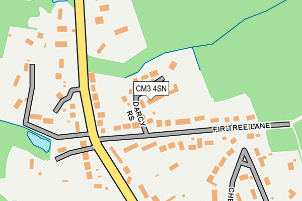 CM3 4SN map - OS OpenMap – Local (Ordnance Survey)