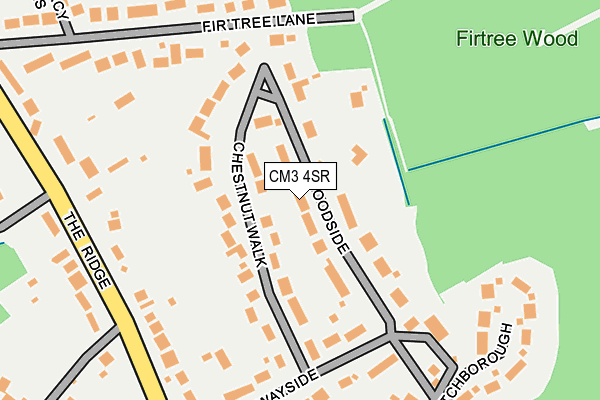 CM3 4SR map - OS OpenMap – Local (Ordnance Survey)