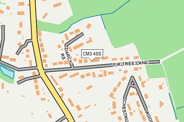 CM3 4SS map - OS OpenMap – Local (Ordnance Survey)