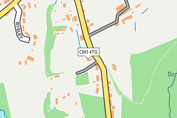 CM3 4TG map - OS OpenMap – Local (Ordnance Survey)
