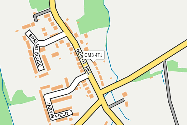 CM3 4TJ map - OS OpenMap – Local (Ordnance Survey)