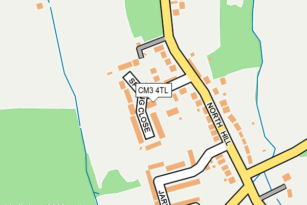 CM3 4TL map - OS OpenMap – Local (Ordnance Survey)