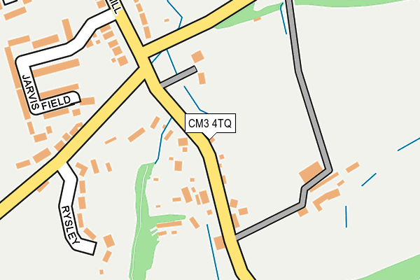 CM3 4TQ map - OS OpenMap – Local (Ordnance Survey)