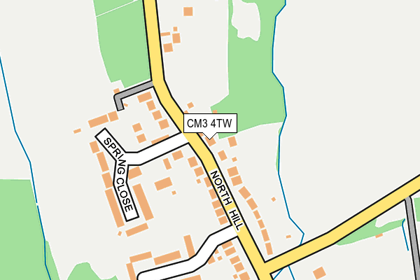 CM3 4TW map - OS OpenMap – Local (Ordnance Survey)