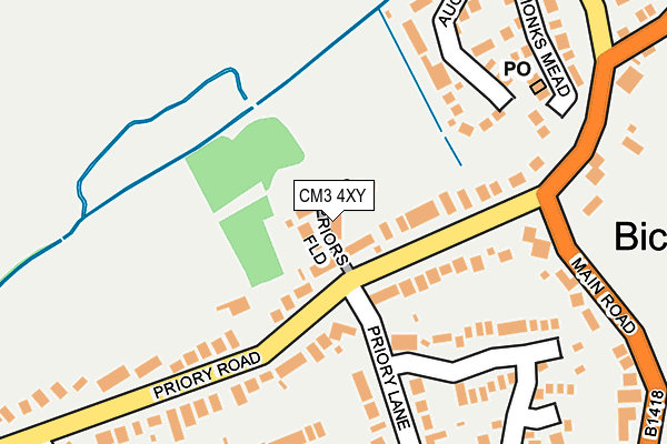 CM3 4XY map - OS OpenMap – Local (Ordnance Survey)