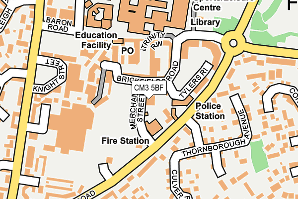 CM3 5BF map - OS OpenMap – Local (Ordnance Survey)