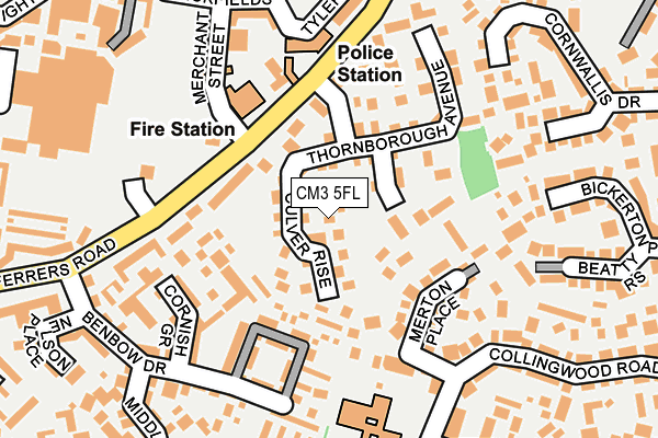 CM3 5FL map - OS OpenMap – Local (Ordnance Survey)