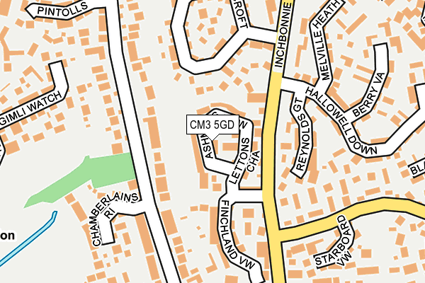 CM3 5GD map - OS OpenMap – Local (Ordnance Survey)