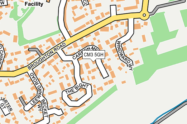 CM3 5GH map - OS OpenMap – Local (Ordnance Survey)