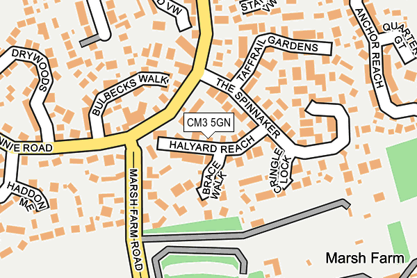 CM3 5GN map - OS OpenMap – Local (Ordnance Survey)